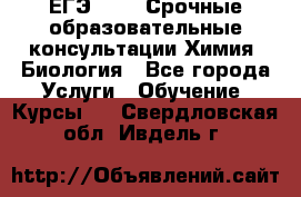 ЕГЭ-2021! Срочные образовательные консультации Химия, Биология - Все города Услуги » Обучение. Курсы   . Свердловская обл.,Ивдель г.